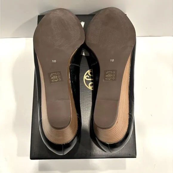 MARC JOSEPH NEW YORK Women's Prospect Round Toe Pump wedges slip on shoes so 10