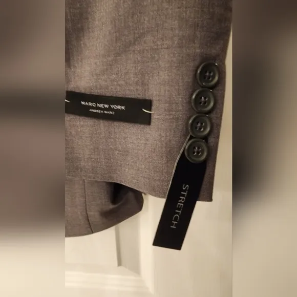 MARC New York by Andrew Marc Men's Modern-Fit Suit Jacket In Gray Size 40R