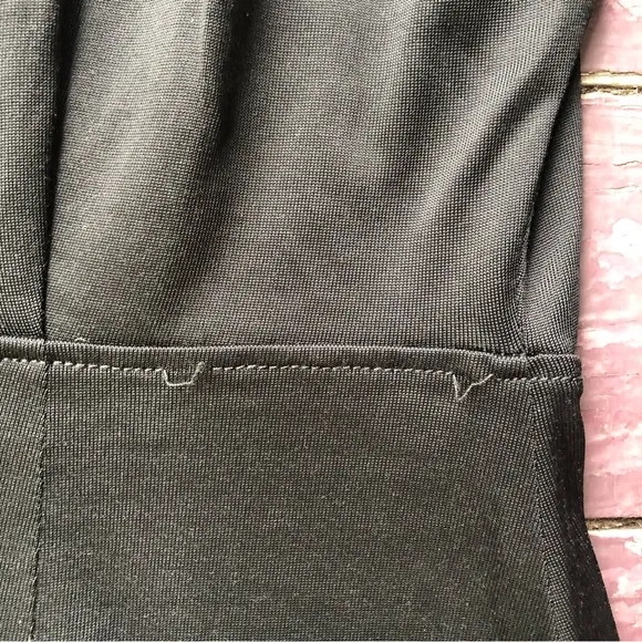 Massimo Dutti Long Dolman Sleeve Dress Size S Black Midi Modern Runway Capsule