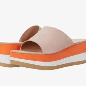 Matisse Femme platform wedgle  Orange and Cream size 9