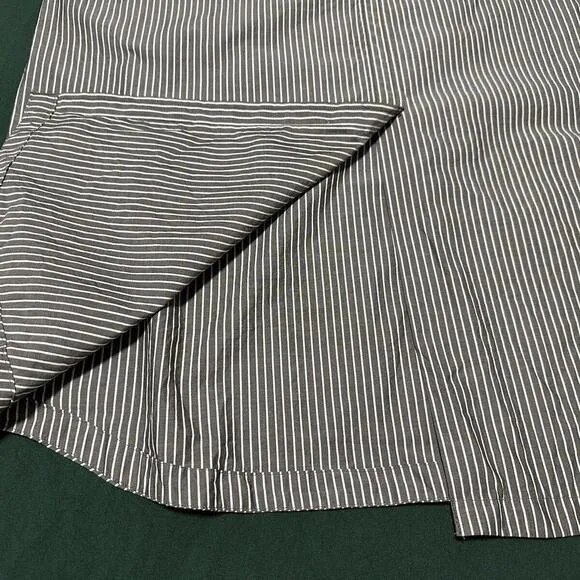 Max Mara Shirt Dress Womens 6 Midi Button Striped Career Classic Minimalist