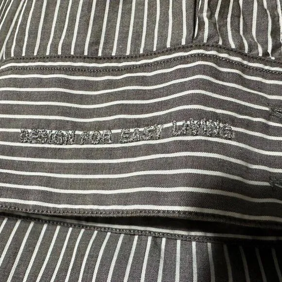 Max Mara Shirt Dress Womens 6 Midi Button Striped Career Classic Minimalist