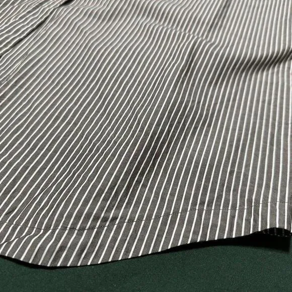 Max Mara Shirt Dress Womens 6 Midi Button Striped Career Classic Minimalist