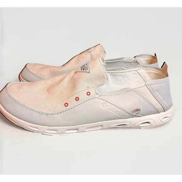 Men’s 14 Columbia Bahama Vent PFG Slip-On Shoes Wide Deck Shoes Canvas NEW