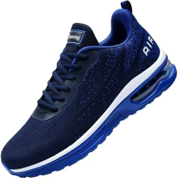 Mens Air Cushion Running Shoes Lightweight Breathable Gym Fitness Sneakers