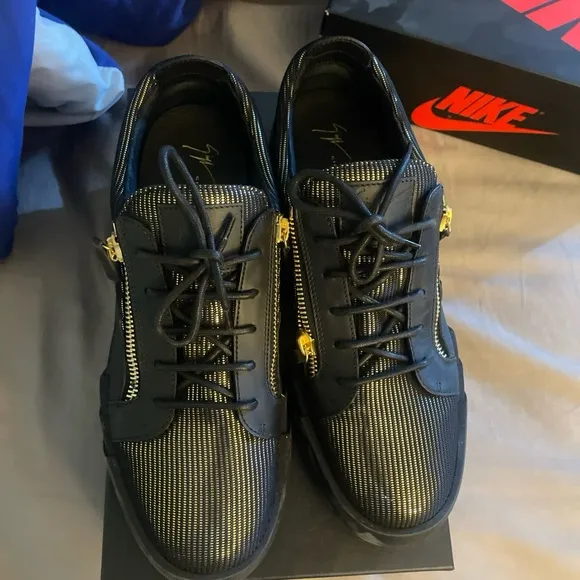 Men's Black Designer Sneakers