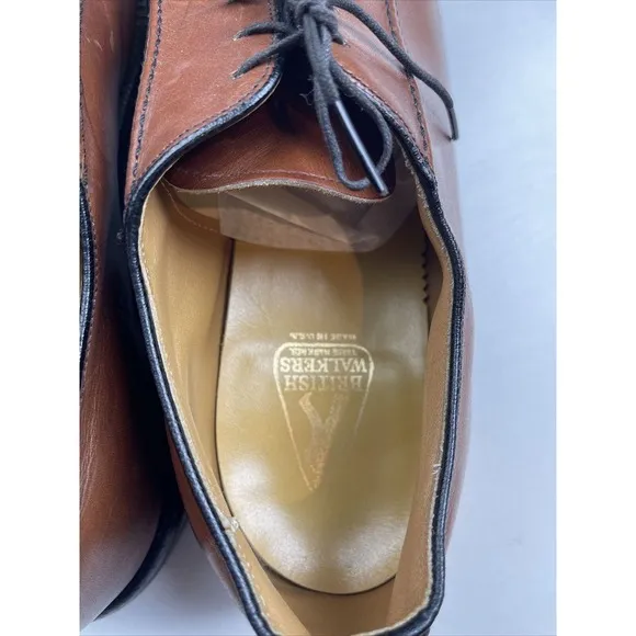 Men's British Walkers Oxford Lace Up Leather Sole Shoes