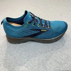 Men's Brooks Levitate 3 Blue Navy Silver Green Size 10.5 Running Shoes Sneakers