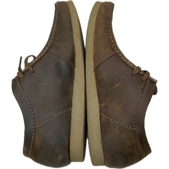 MEN'S CLARKS SHACRE II RUN MOC TOE SHOES 10.5