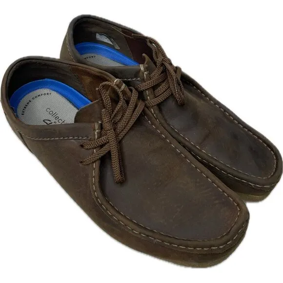 MEN'S CLARKS SHACRE II RUN MOC TOE SHOES 10.5