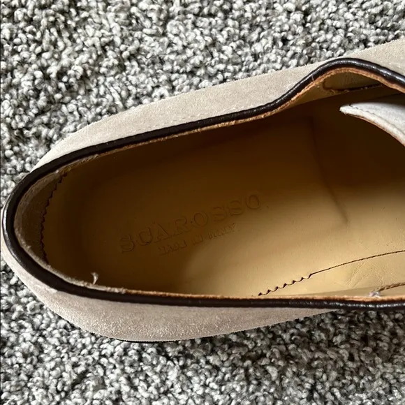 Men's Classic Suede Oxford Shoes - Cream