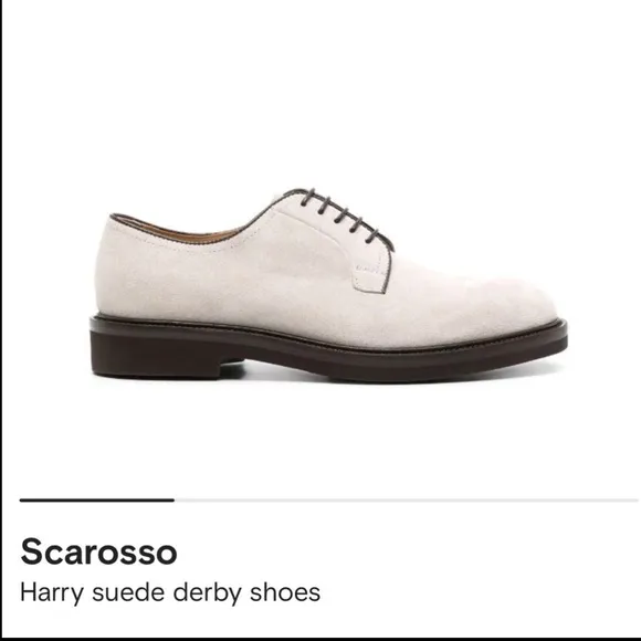 Men's Classic Suede Oxford Shoes - Cream