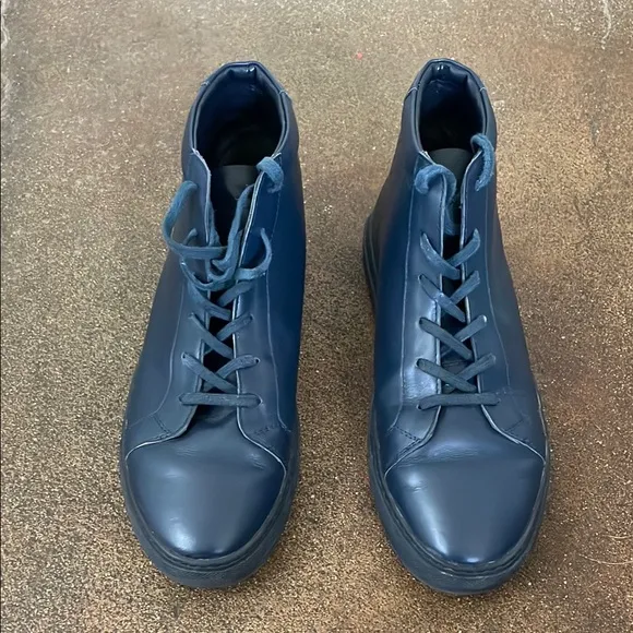 Men's Common Projects Navy High-Top Sneakers
