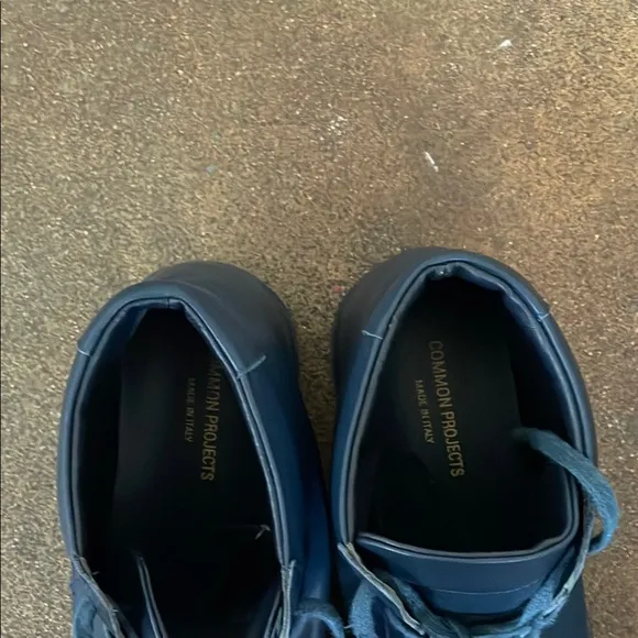 Men's Common Projects Navy High-Top Sneakers