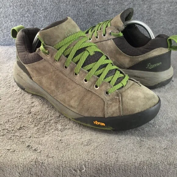 Mens Danner Camp Sherman 3&quot; Lightweight Gray Green Hiking Shoes Size 10.5