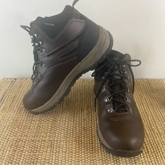 Men’s Eddie Bauer Everett Leather Waterproof Hiking Boots in Brown Size 13