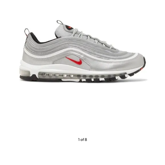 Men's Gray and Red Nike Sneakers