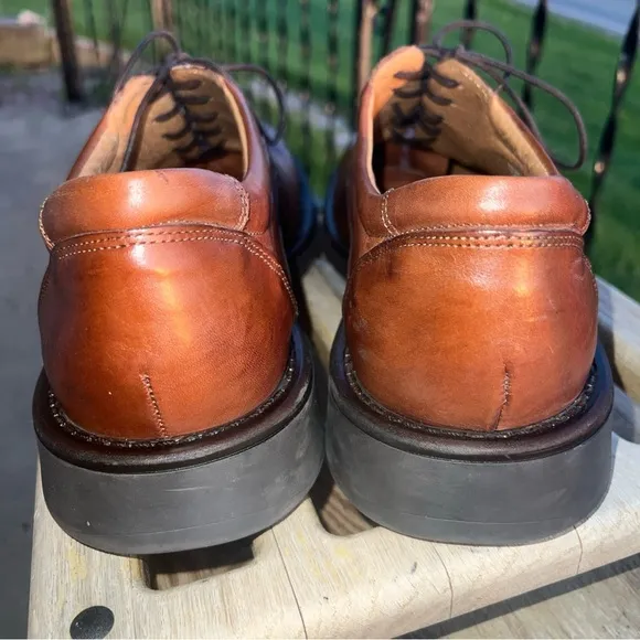 Men's KENNETH COLE REACTION men’s brown Leather Shoes made in Italy sz 11.5M