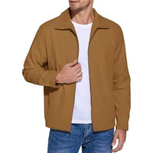 Men's Lightweight Zip Up Jackets Eisenhower Cotton Twill Jacket