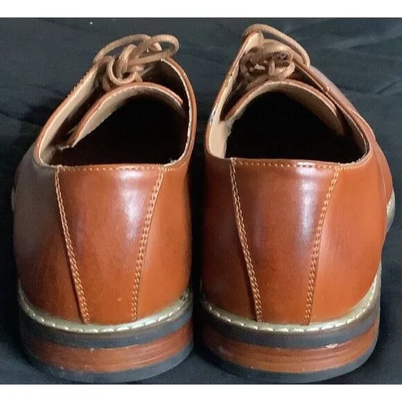 Mens NEW ITALY LEATHER SHOES size 10.5 10 1/2 PARRAZO brown ties Dress Shoes‎