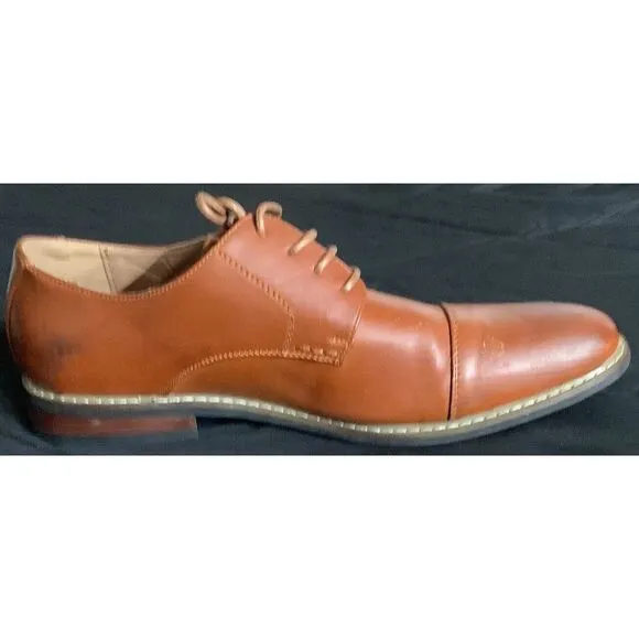 Mens NEW ITALY LEATHER SHOES size 10.5 10 1/2 PARRAZO brown ties Dress Shoes‎