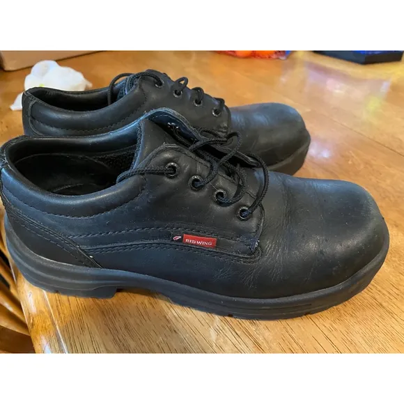 Men's Red Wing Steel Toe Shoes Black Size 9