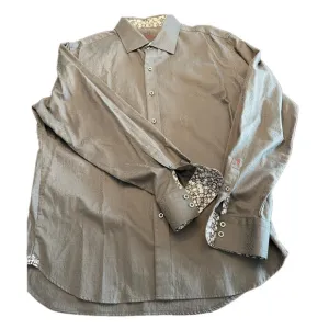 MENS ROBERT GRAHAM DARK GRAY DRESS SHIRT CLASSIC FIT