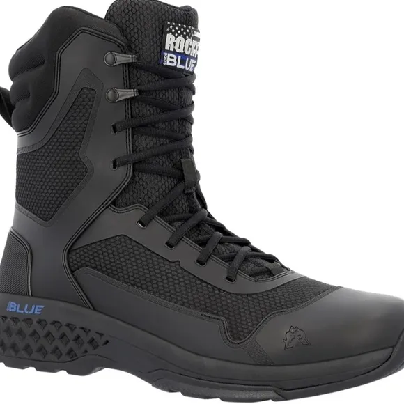 Men's Rocky Code Blue Duty Boots in Black Size 11