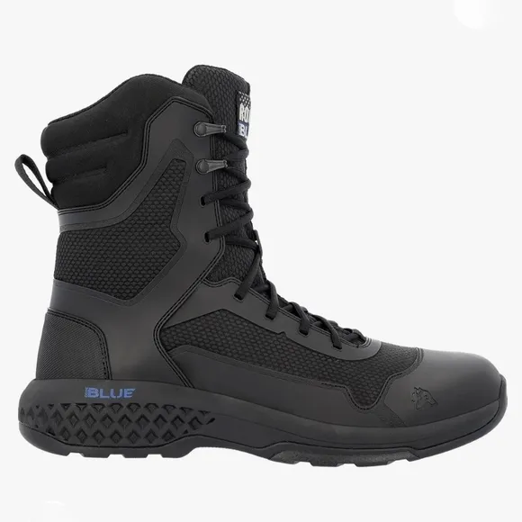 Men's Rocky Code Blue Duty Boots in Black Size 11