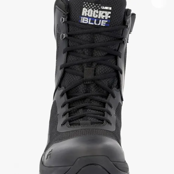 Men's Rocky Code Blue Duty Boots in Black Size 11