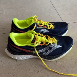 Men’s Saucony Black and Neon Yellow Running Shoes