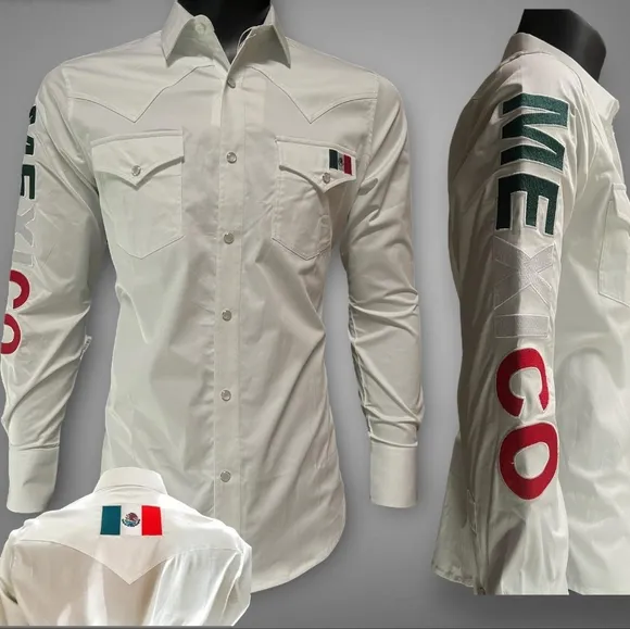 MEN'S SNAP POCKETS MODERN FIT EMBROIDERED WESTERN SHIRT