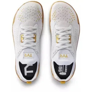 Men's TYR Dropzero Trainer Shoes Size 10.5 White/Gold