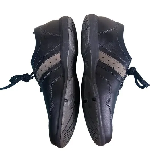 Mephisto Bonito Mens Air-Jet Black Casual Shoes Sz 7 US / 6 UK Black Leather