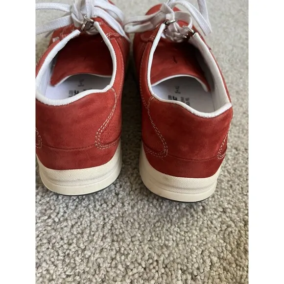 Mephisto Runoff Air Jet System Red Leather Shoes $180 Women US Size 8.5/ EU 6