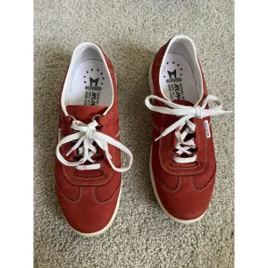 Mephisto Runoff Air Jet System Red Leather Shoes $180 Women US Size 8.5/ EU 6