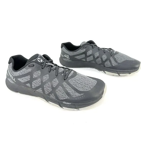 Merrell Bare Access Flex 2 Barefoot Sneakers Black Flex Connect Shoes Mens Sz 12