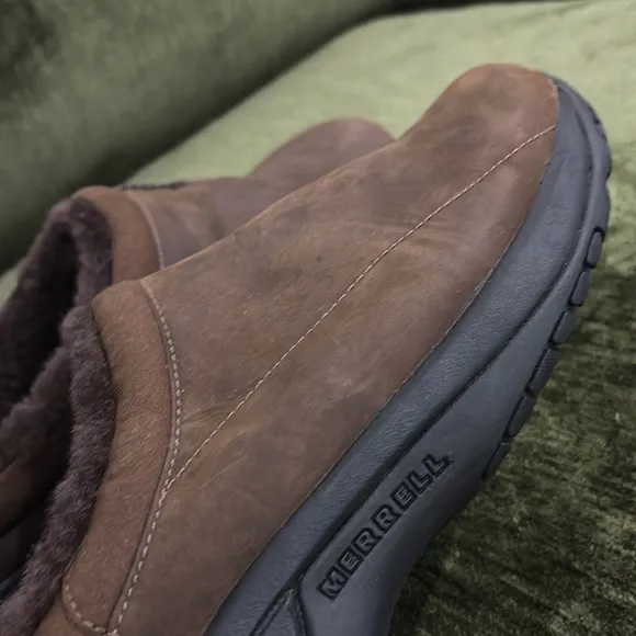 Merrell Mens Encore Chill 2 Moccasin Earth Men's Brown Slip-On Shoes Size 12