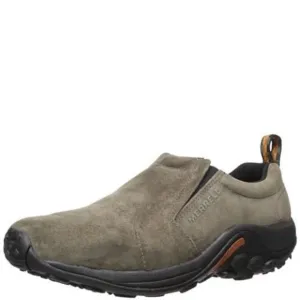MERRELL MENS JUNGLE MOC LOAFERS SHOES, GUNSMOKE, 10 WIDE US