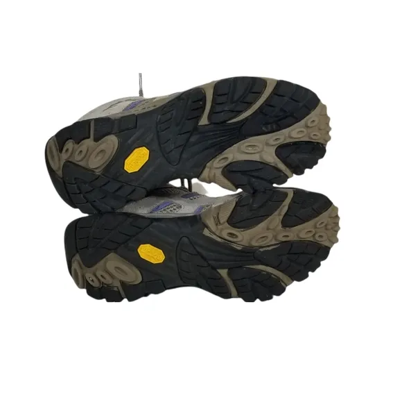 MERRELL Moab 2 Hiking Boots Sneakers Shoes in Aluminum / Marlin Womens Size 6.5