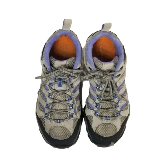 MERRELL Moab 2 Hiking Boots Sneakers Shoes in Aluminum / Marlin Womens Size 6.5