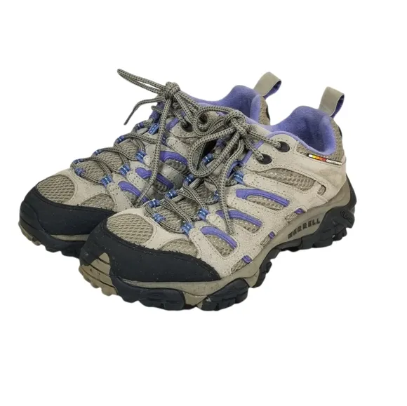 MERRELL Moab 2 Hiking Boots Sneakers Shoes in Aluminum / Marlin Womens Size 6.5