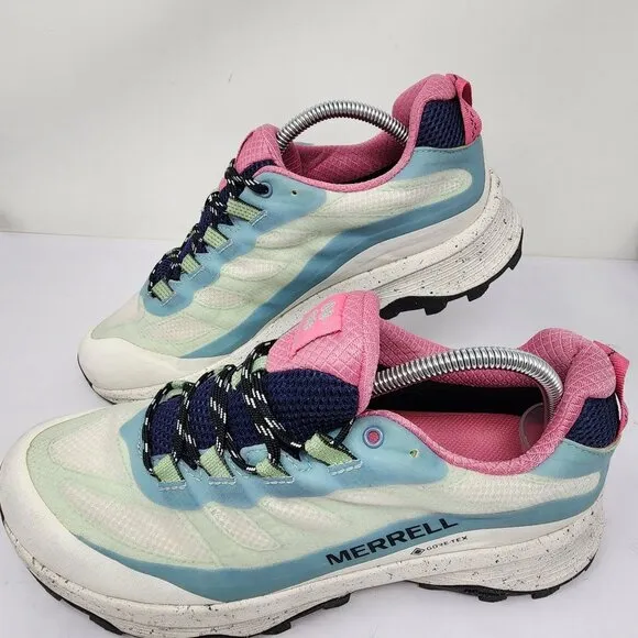 Merrell Sweaty Betty Moab Speed Gore-Tex Hiking Shoes Blue Smoke Womens Size 11