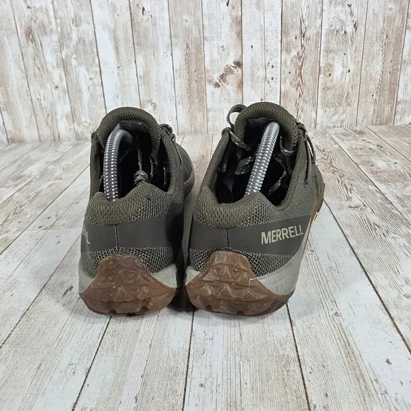 Merrell Trail Glove 6 Running Shoes Vibram Minimalist Olive Size 9