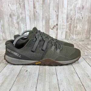 Merrell Trail Glove 6 Running Shoes Vibram Minimalist Olive Size 9
