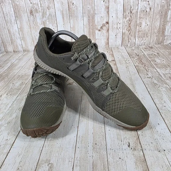 Merrell Trail Glove 6 Running Shoes Vibram Minimalist Olive Size 9