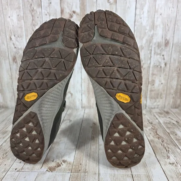 Merrell Trail Glove 6 Running Shoes Vibram Minimalist Olive Size 9