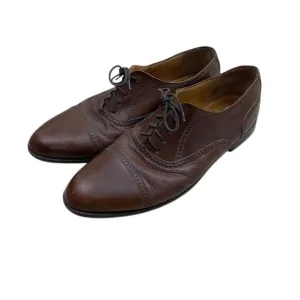 Mezlan Classic Brown Leather Oxford Dress Shoes Sz 13 Brogue Cap Toe Formal
