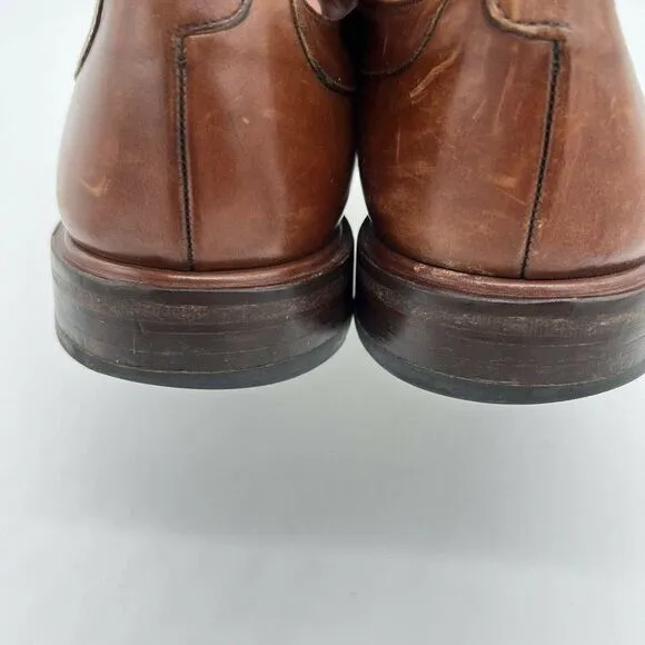 MEZLAN FIORE Brown Lace Up Oxford Split Toe Dress Shoes Men’s 10.5M