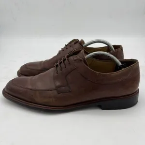 Mezlan Fiore Brown Leather Lace-Up Split Toe Apron Oxford Shoes Men's US 11 M
